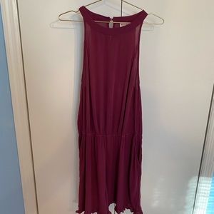Mossimo Burgundy Romper with shorts and drill around shorts bottom size XL